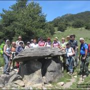 le dolmen du villard, avec les randonneurs de Montpellier
